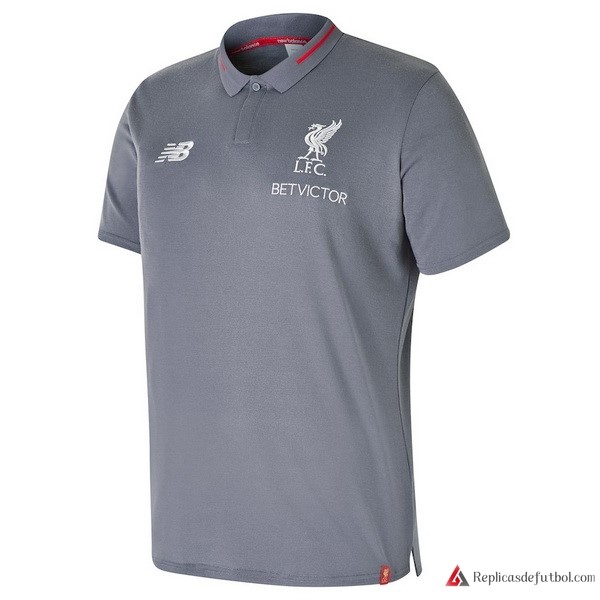 Polo Liverpool 2017-2018 Gris Claro